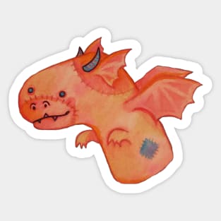 Dragon Sock Puppet Sticker